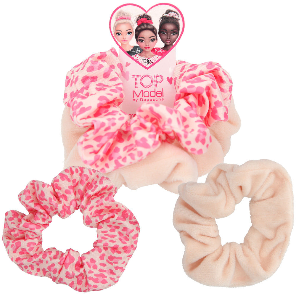 Topmodel scrunchies beauty girl hårelastik