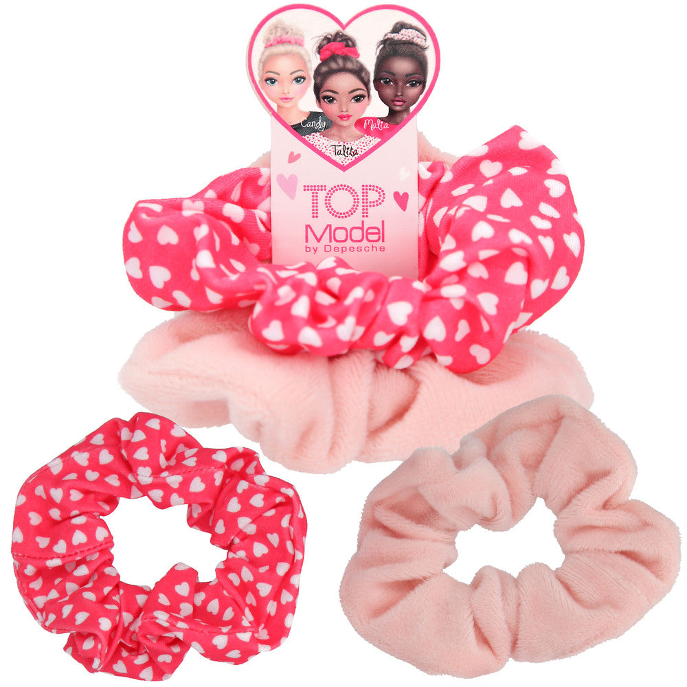 Topmodel scrunchies beauty girl hårelastik