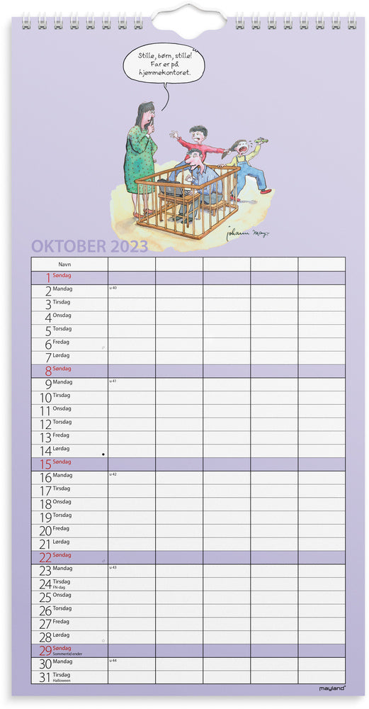 Familiekalender morsom 2023