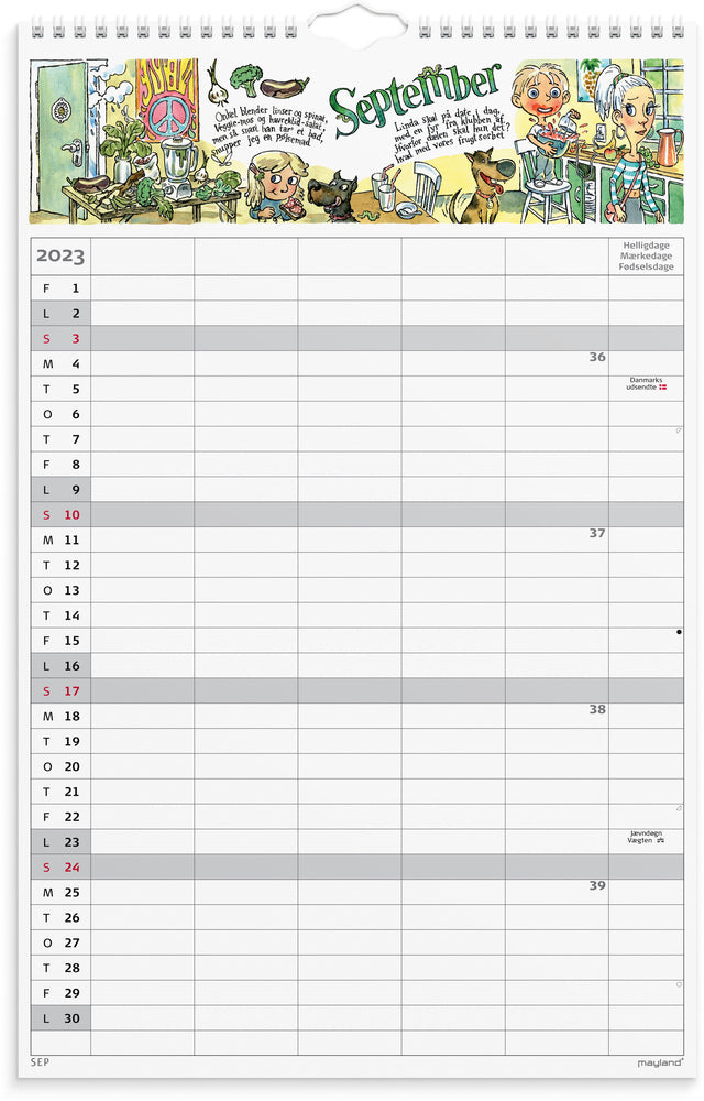 Familiekalender Dickmeiss 5 kol