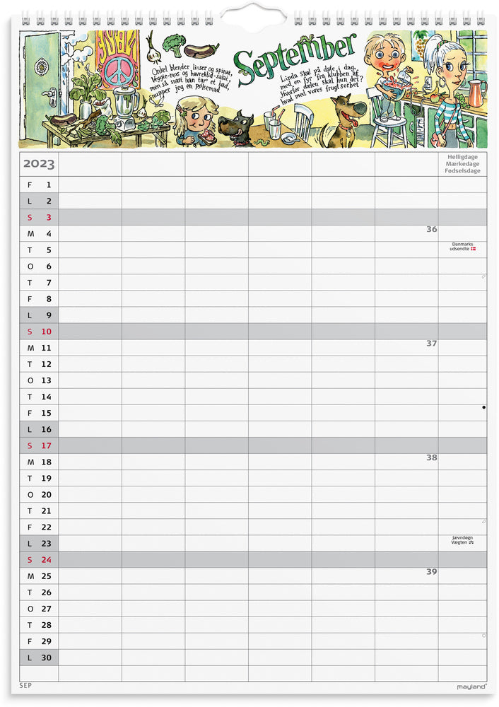 Familiekalender Dickmeiss 6 kol