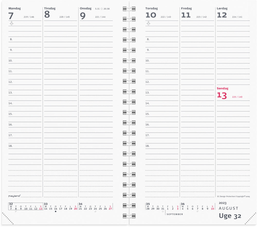 Week planner refill 2023