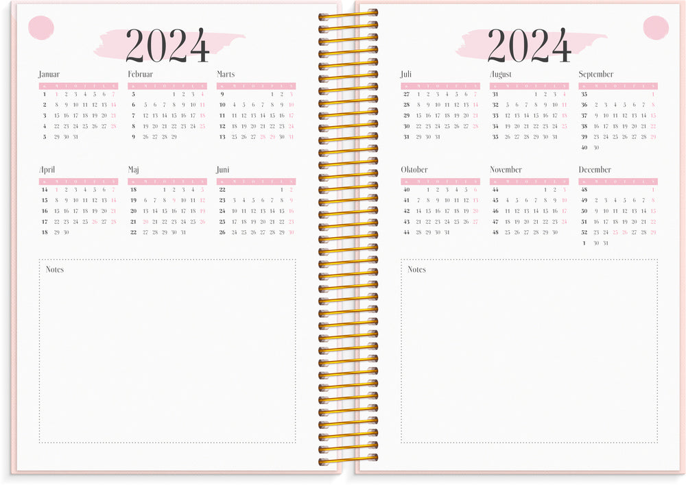 Life planner pink 2023 Mayland