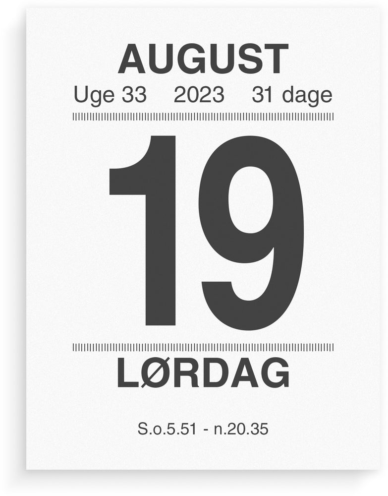 Broderikalender m/split 2023