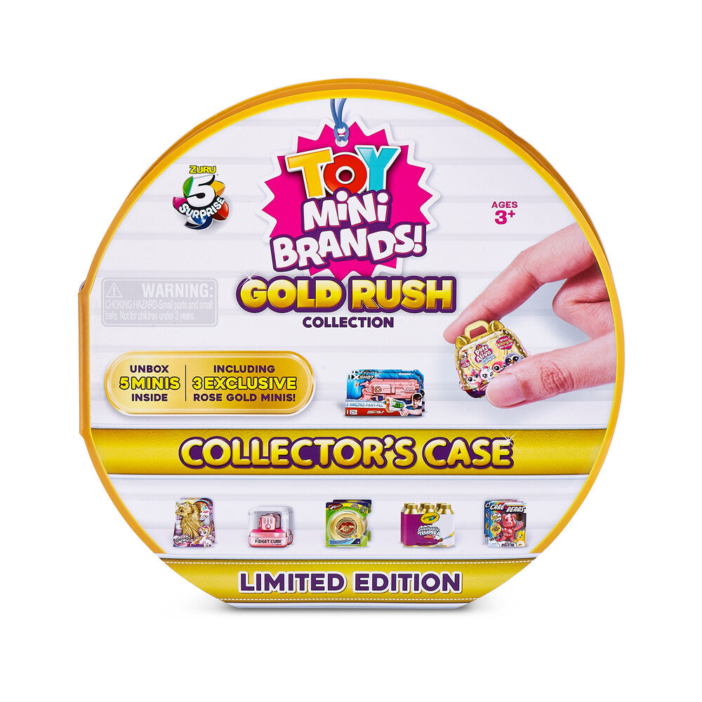 Mini Brands Mini Toys Gold Rush Collectors Case