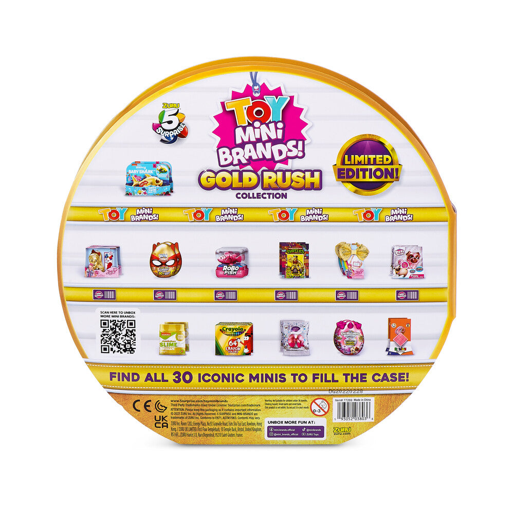 Mini Brands Mini Toys Gold Rush Collectors Case