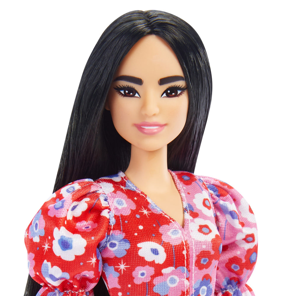 Barbie Fashionistas Dukke Lyserød blomster kjole
