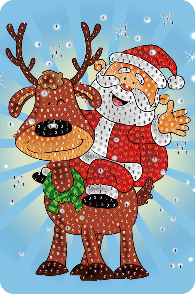 Diamond Art rudolf 10x15 cm
