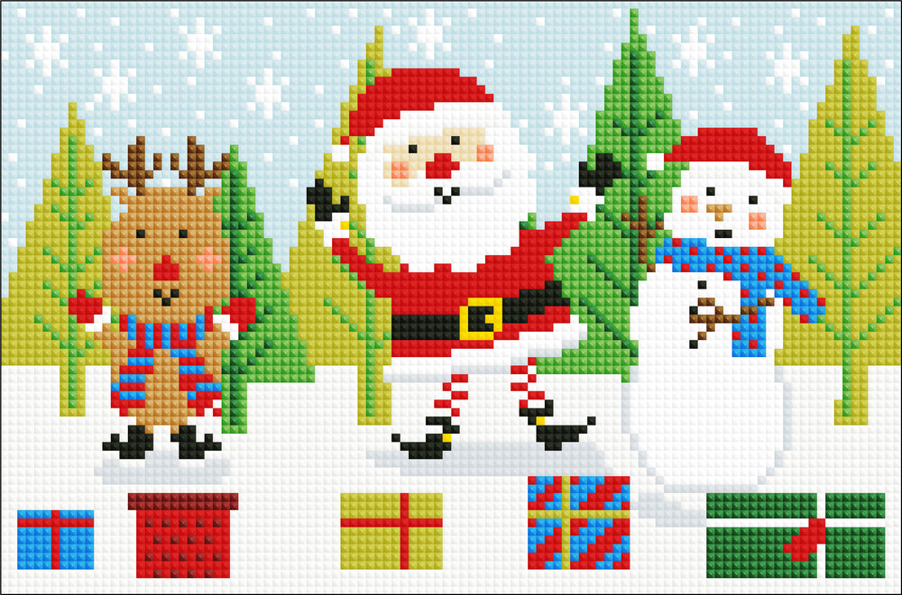 Diamond Art Julekalender 1-24 30x20 cm