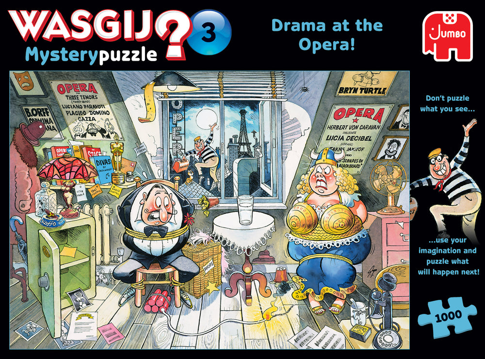 Wasgij puslespil mystery 3 1000 brikker