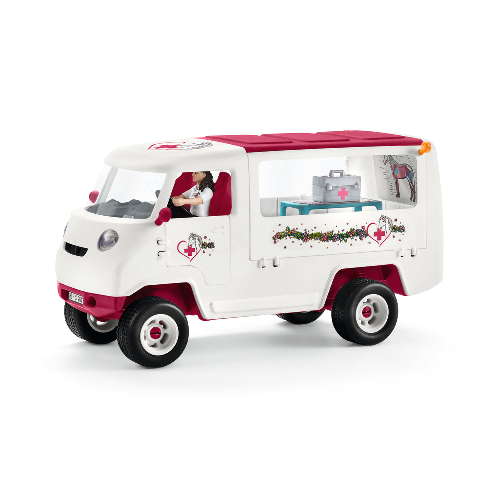 schleich Mobil Dyrlæge m Hannoveranerføl