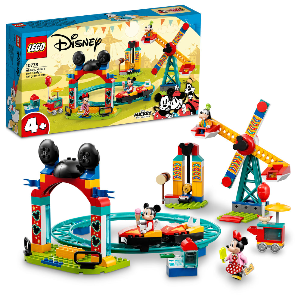 10778 LEGO Mickey And Friends Mickey, Minnie Og Fedtmules Tivolitur
