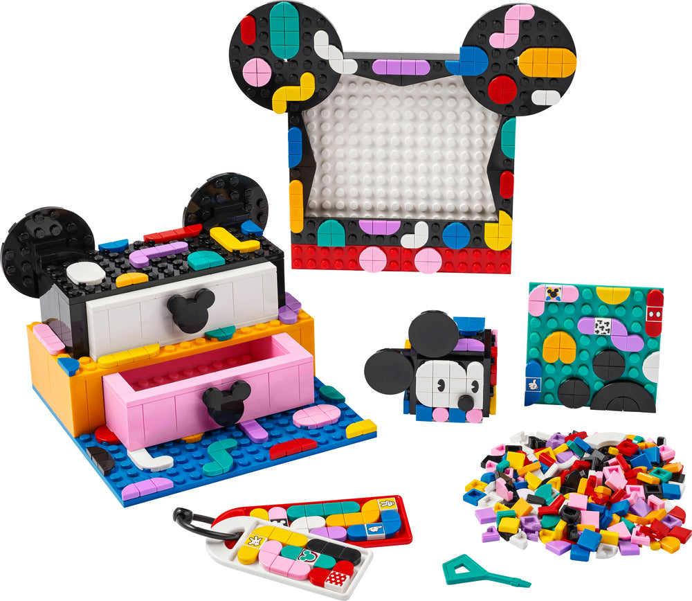 41964 LEGO DOTS Mickey Mouse og Minnie Mouse Skolestart-projektæske