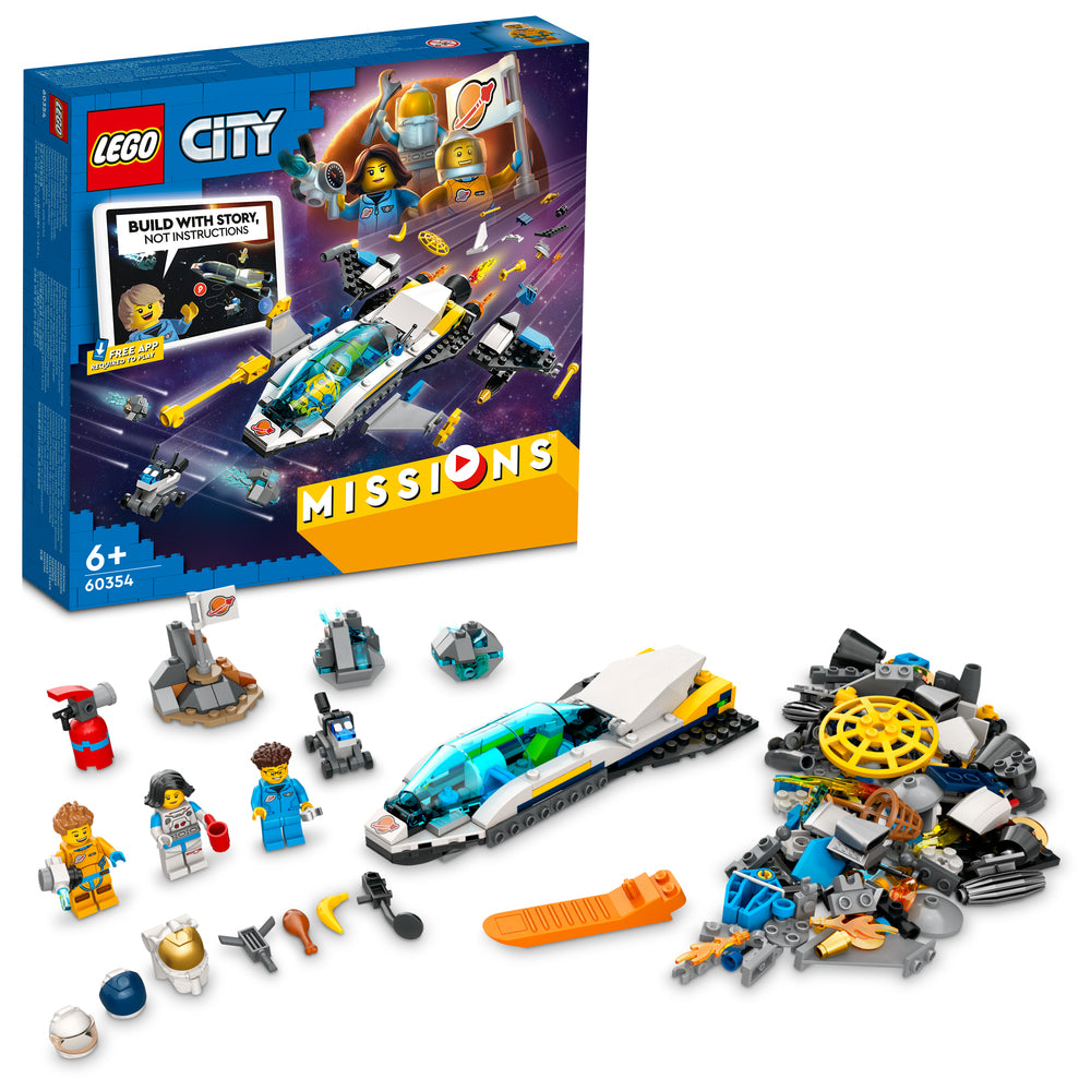 60354 LEGO City Missions Udforskningsmissioner Med Mars-Rumfartøjer
