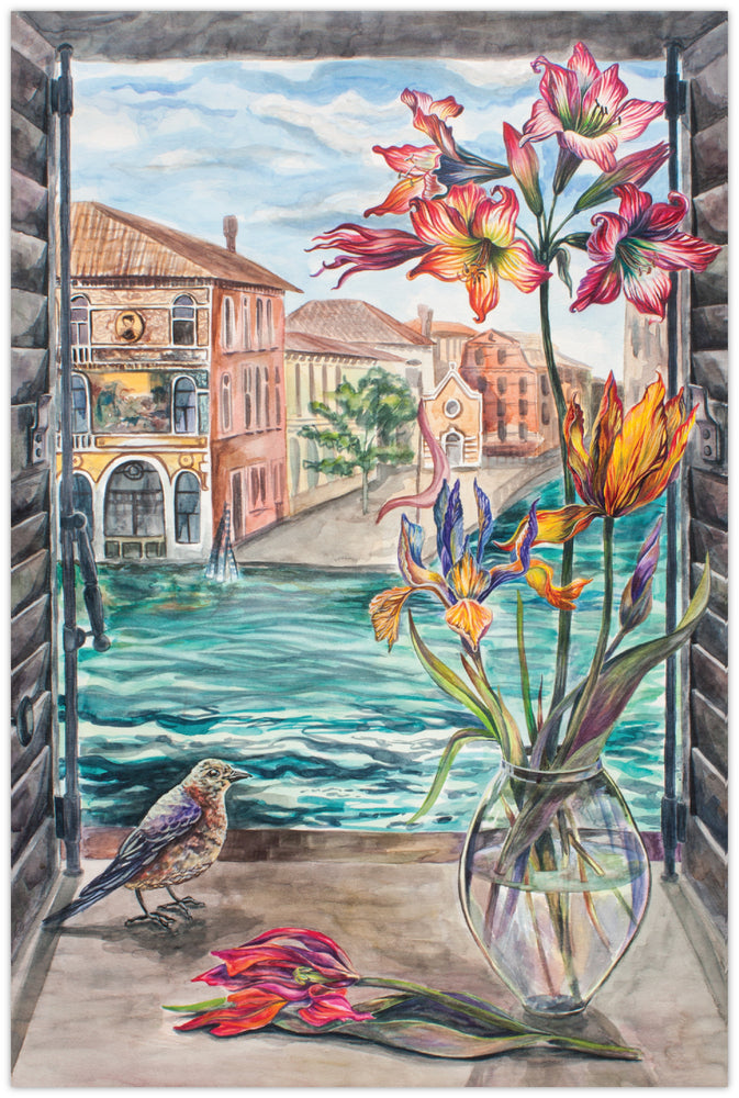 Diamond Art vindue/vase 20 x 30 cm