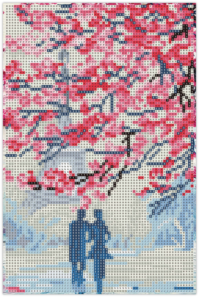 Diamond Art par/kirsebærtræ 20 x 30 cm