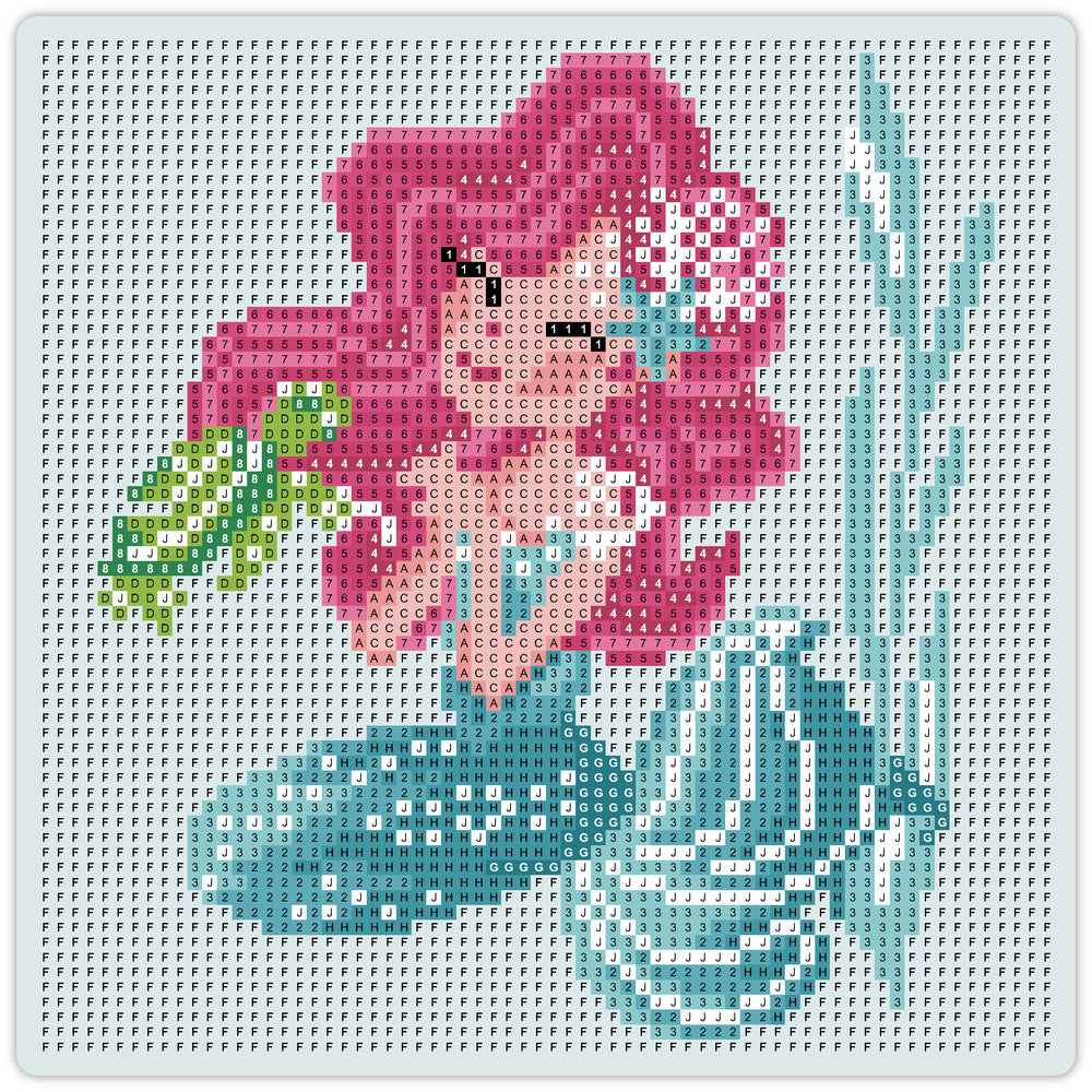 Diamond Art glitter havfrue 20 x 20 cm