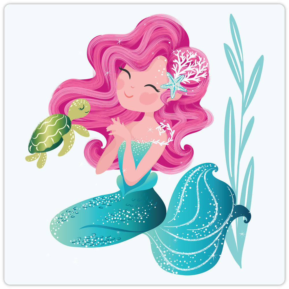 Diamond Art glitter havfrue 20 x 20 cm