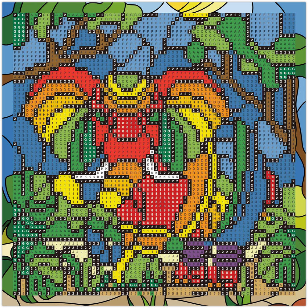 Diamond Art glitter elefant 20 x 20 cm