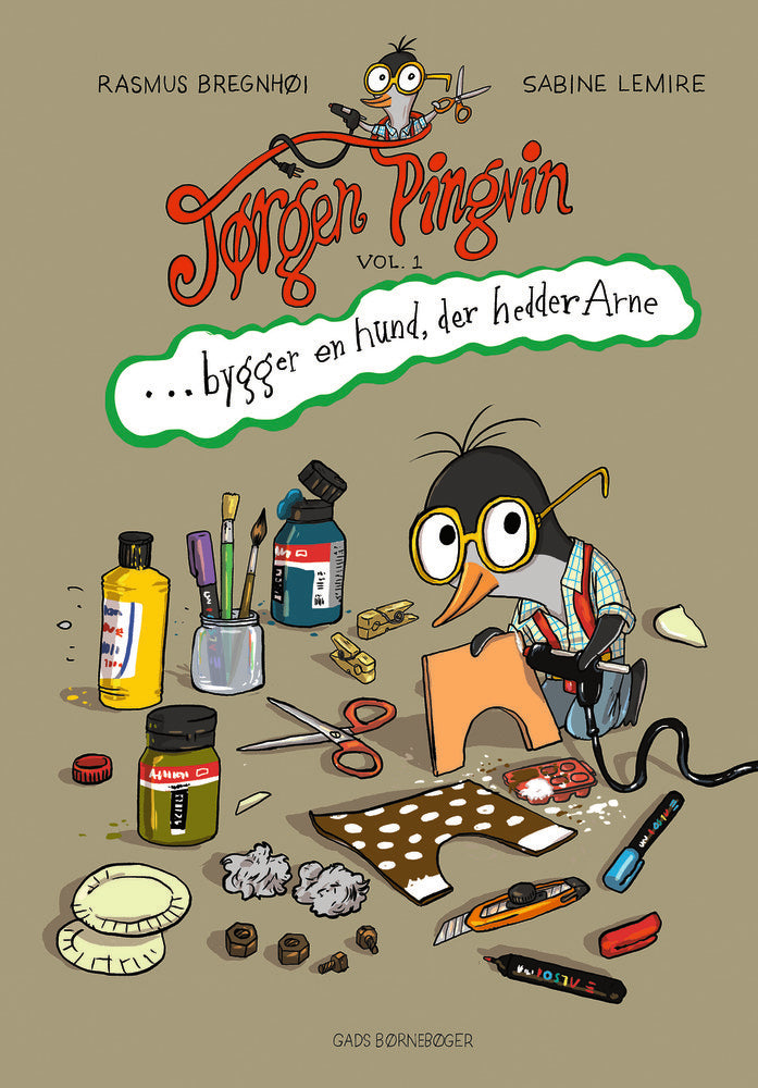 Jørgen Pingvin bygger en hund, der hedder Arne