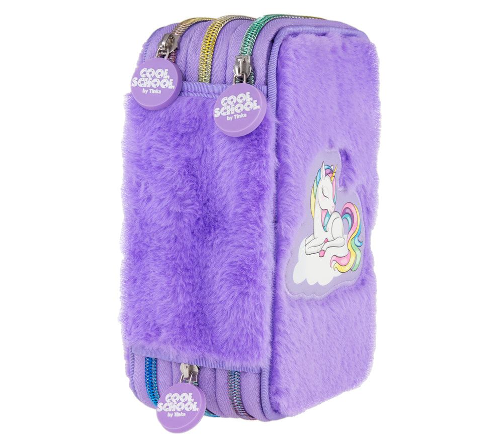 Tinka trippel plys unicorn m/indhold