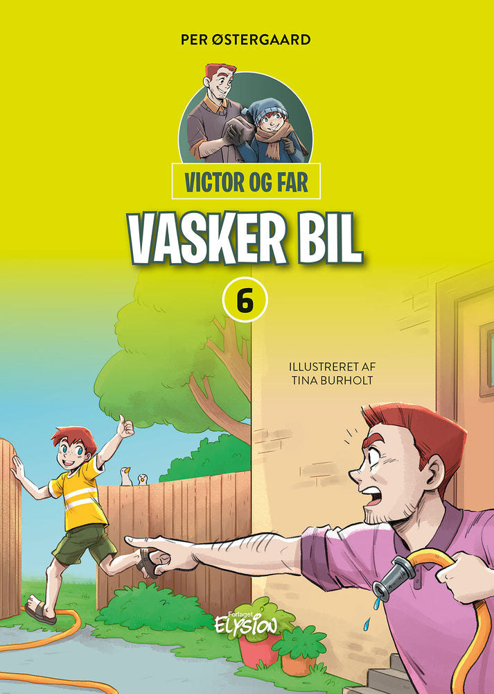 Victor og far vasker bil