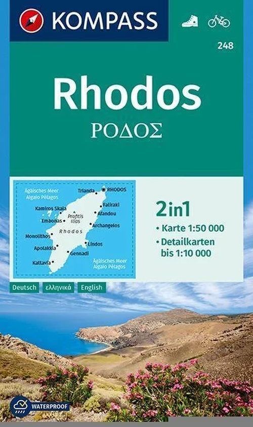 Kompass Wander + Radkarte Rhodos