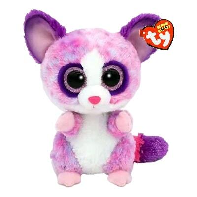 Ty Beanie Boos Becca lyserød galago 15,5 cm