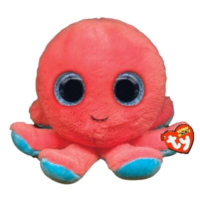 Ty Beanie Boos Sheldon koral blæksprutte 15,5 cm