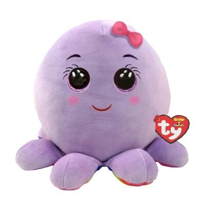 Ty Squishy Beanies Octavia lilla blæksprutte squish 35 cm