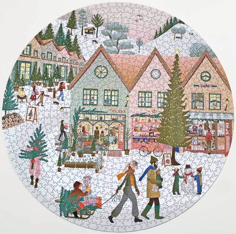 PUSLESPIL WHITE CHRISTMAS 1000 BRIKKER