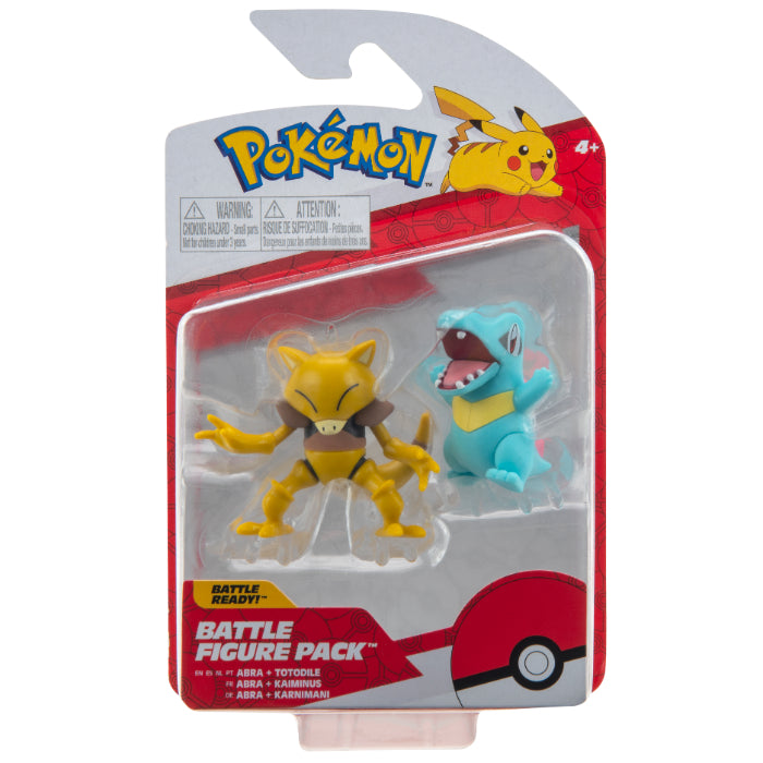Pokémon battle figure pack Totodile & Abra