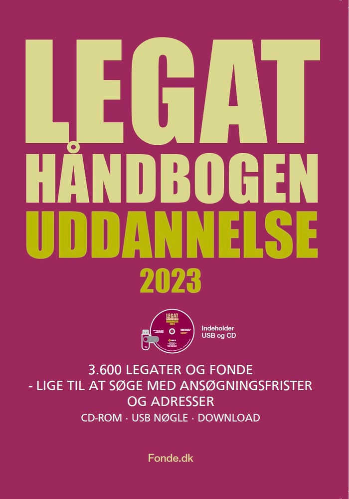 Legathåndbogen uddannelse 2023 CD-ROM/USB