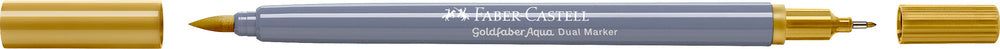Tusser dobbelt Goldfaber Aqua green ochre 269
