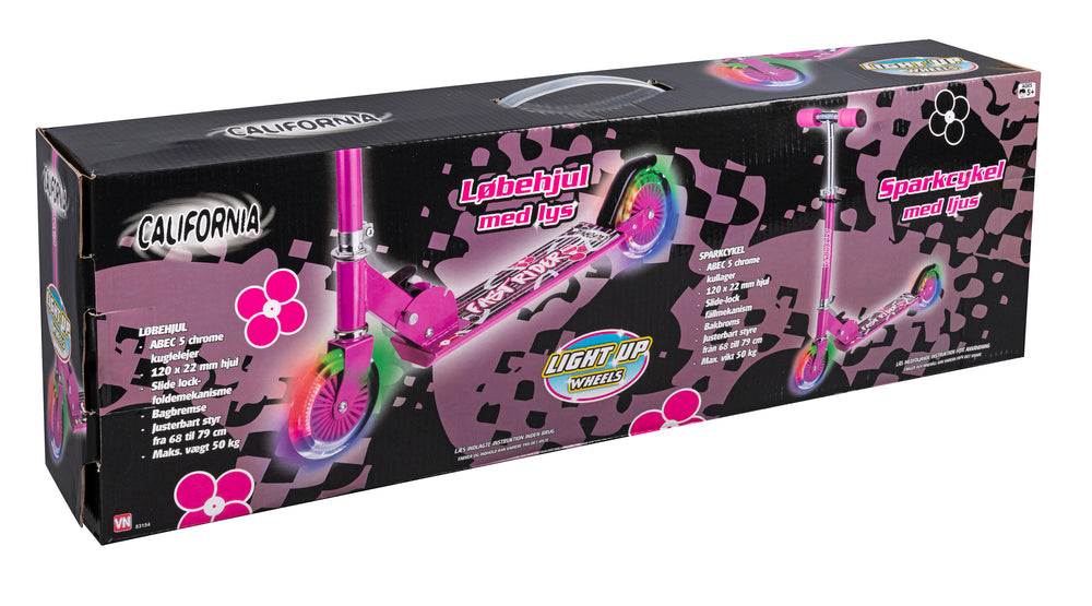 D2 Løbehjul med lys pink