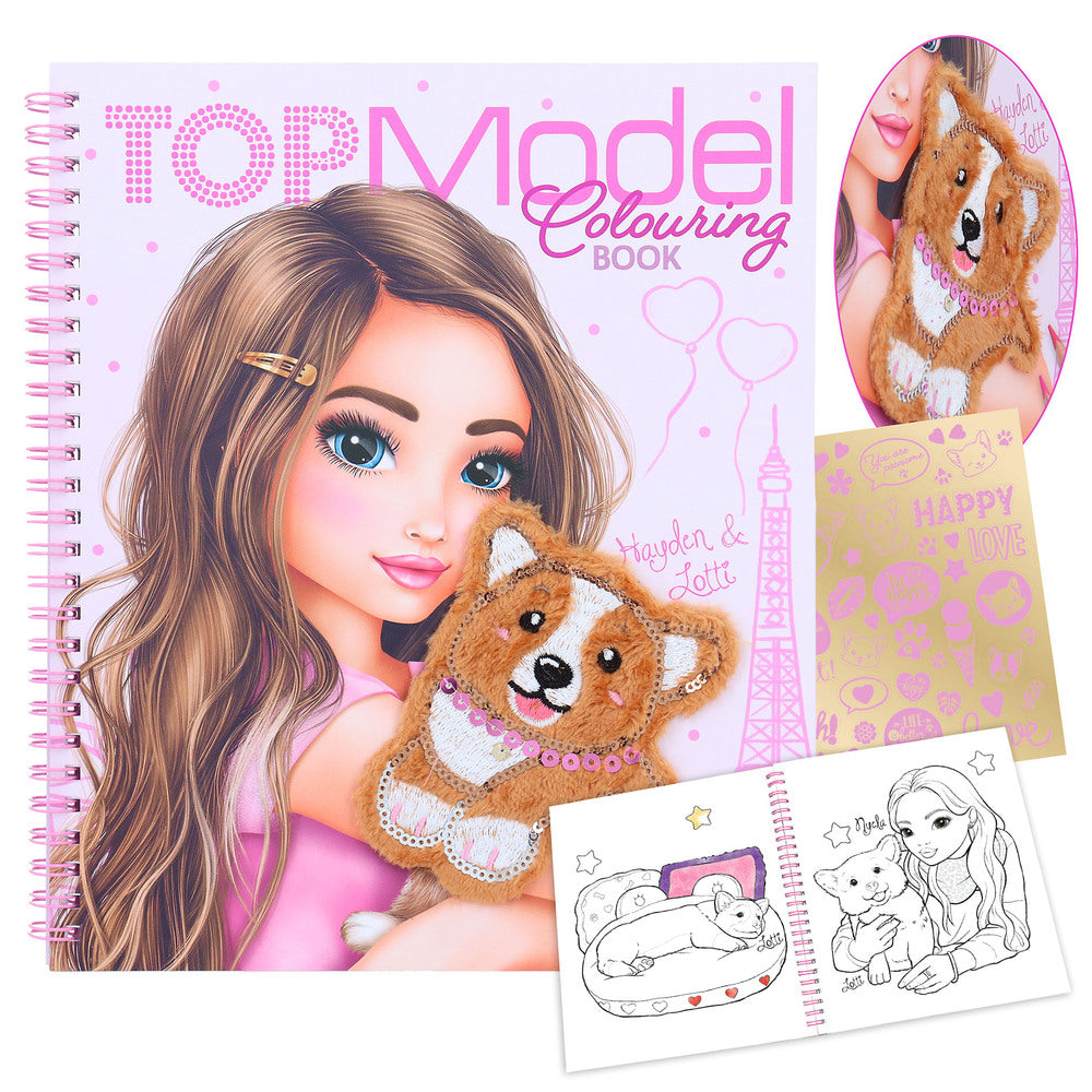 TOPModel Malebog m/plysapplikation