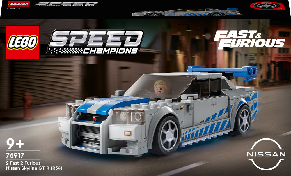 D2 76917 LEGO Speed Champions 2 Fast 2 Furious Nissan Skyline GT-R (R34)