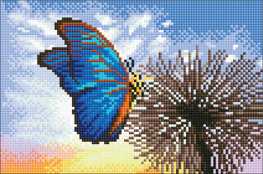 Diamond art Mælkebøtte 20 x 30 cm
