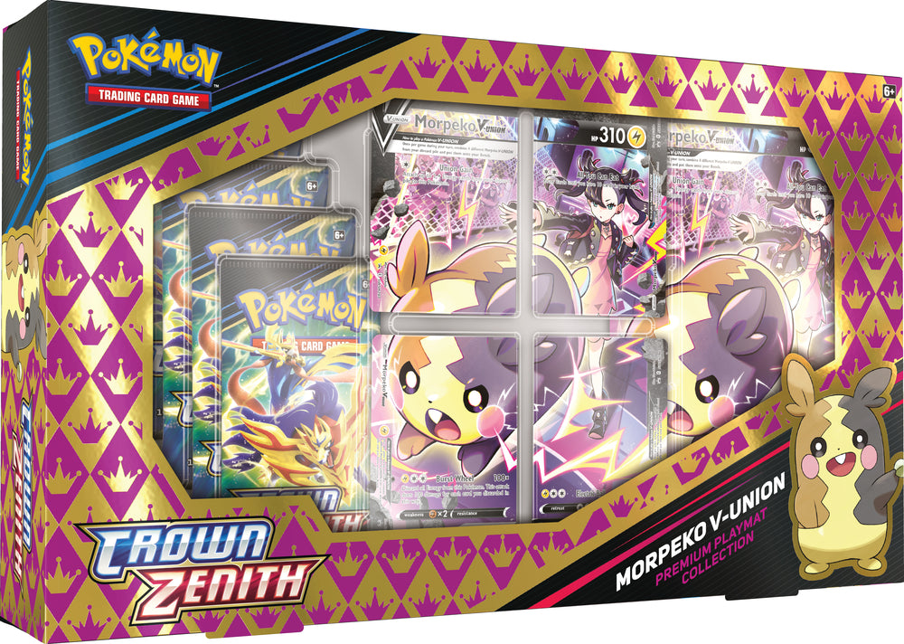 Pokémon V-UNION Box: Crown Zenith - Morpeko Premium Playmat Collection