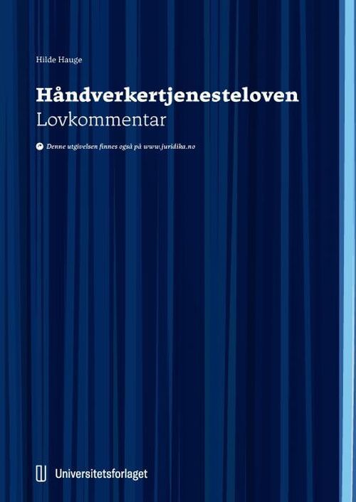 Håndverkertjenesteloven : lovkommentar