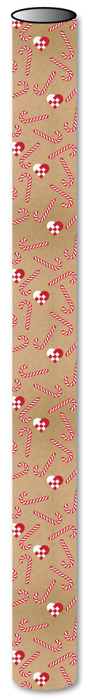 Flot kraft gavepapir 3 m x 70 cm