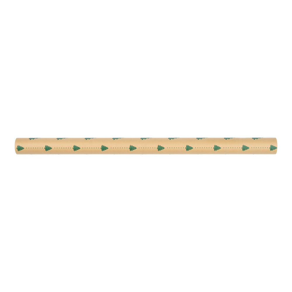 Flot kraft gavepapir 3 m x 70 cm