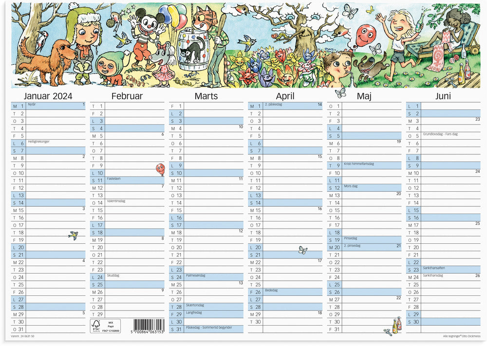 Kalender 2024 Otto Dickmeiss A3