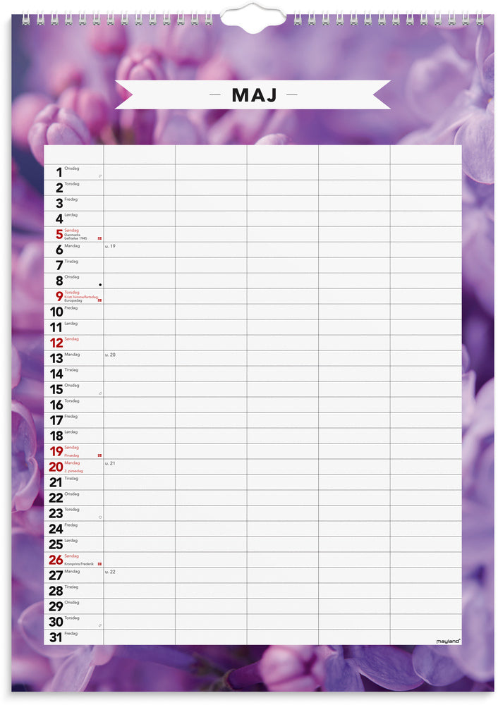 Kalender 2024 A3 5 personer