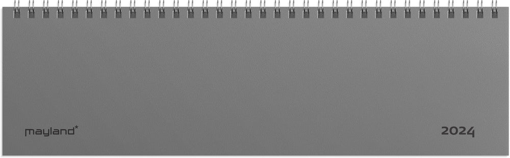 Bordkalender 2024 dag/uge grå