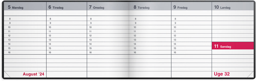 Bordkalender 2024 mini sort