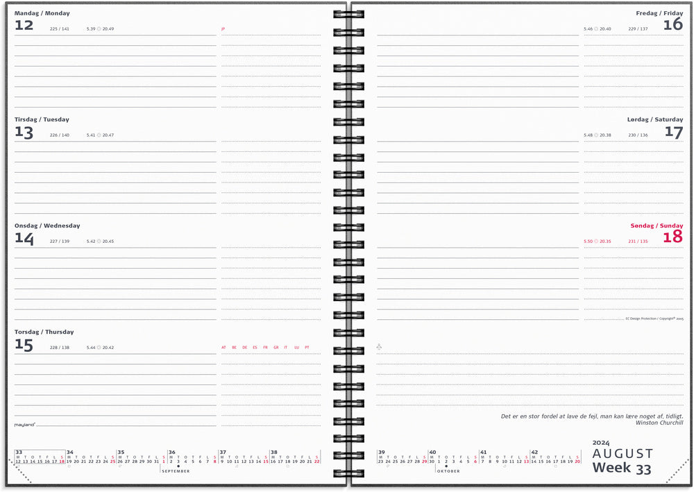 Kalender international 2024 uge
