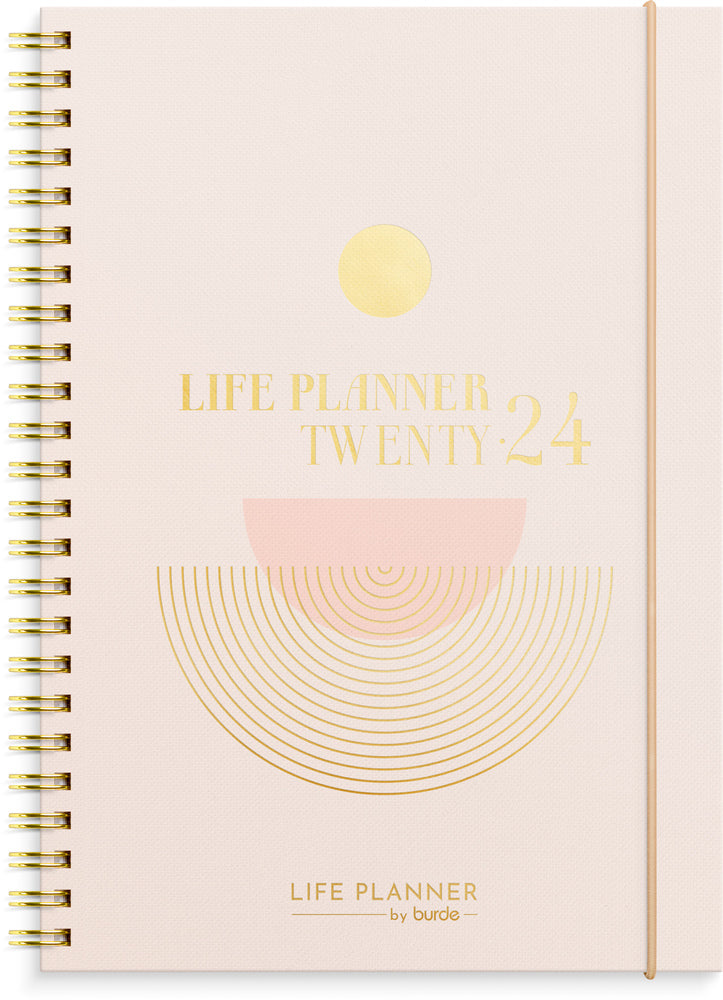 Life planner 2024 uge pink A5
