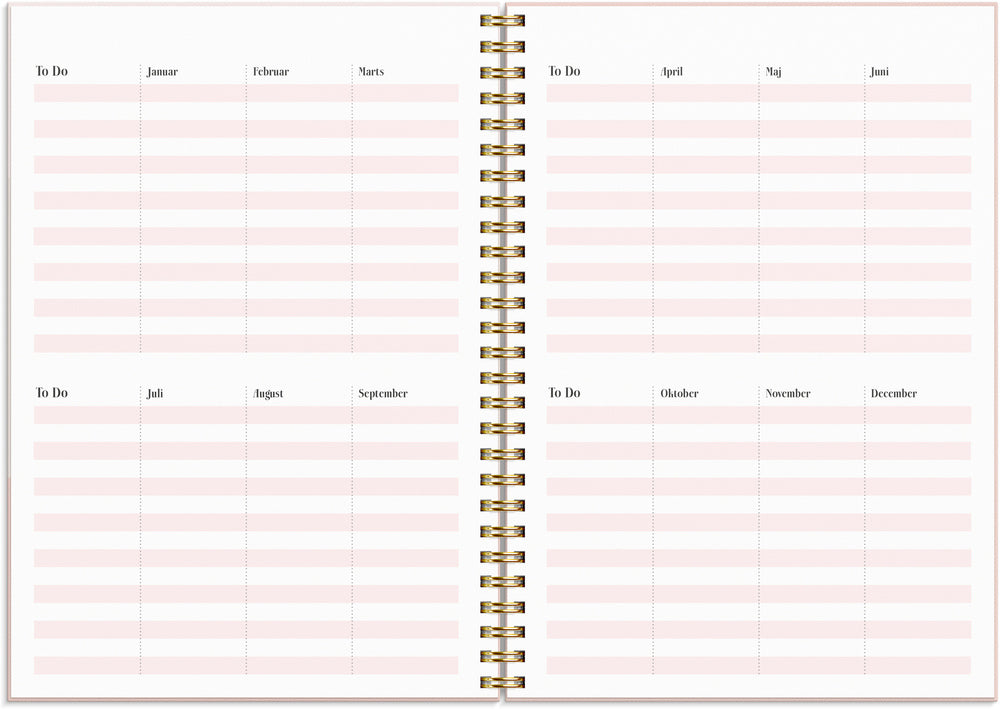 Life planner 2024 pink uge