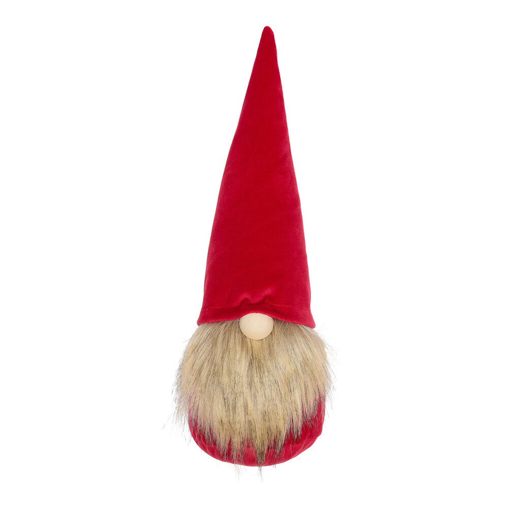 Nisse i rød velour 30 cm
